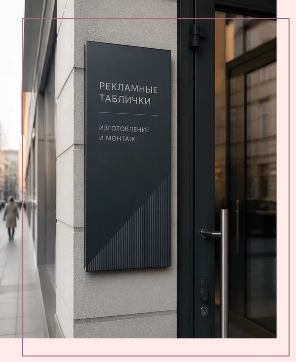 Рекламные таблички в Иванове по цене от 4649 р. | Аванза-Внв