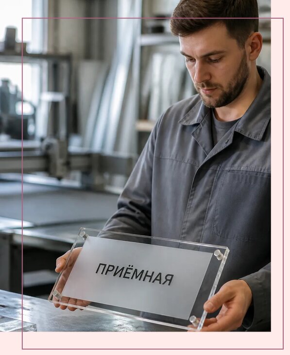 Таблички из оргстекла на заказ в Иванове от 4029 р. | Аванза-Внв